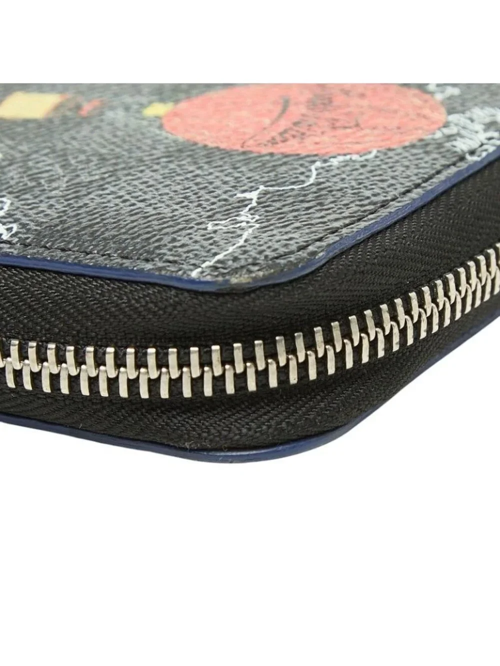 Louis Vuitton Damier Graphite Zippy Organizer NM Map Wallet Leather